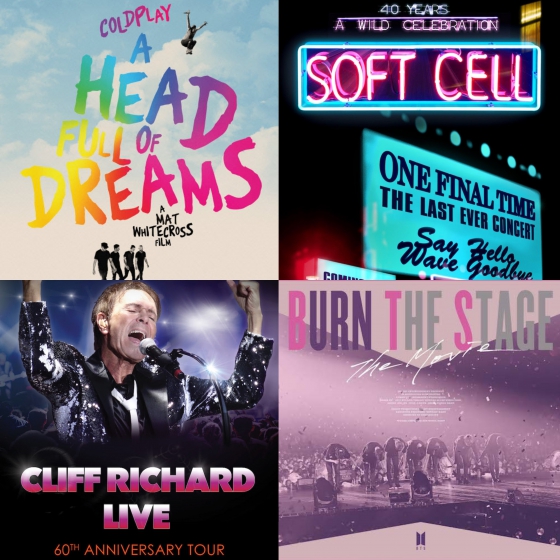 Cineplex Events Brings Coldplay, BTS, Cliff Richard, Soft Cell and The Royal Military Tattoo to Theatres Across Canada