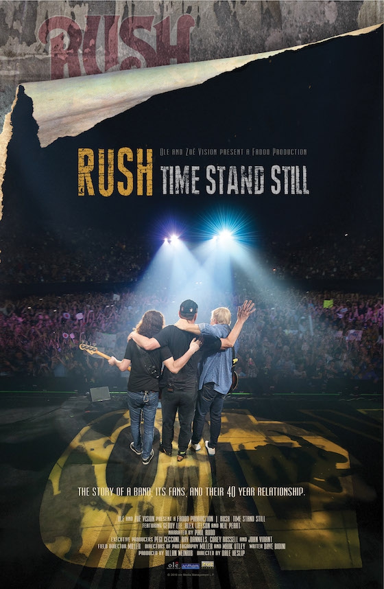 ‘Rush | Time Stand Still’ Rocks Canadian Cinemas on November 3rd Featuring Exclusive Bonus Content